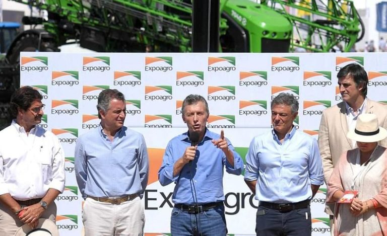 INAUGURÓ LA FERIA EXPOAGRO Macri, a los productores afectados por la sequía: «No están solos»