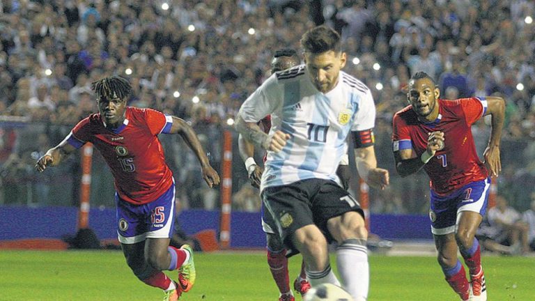 La Selección Argentina goleó a Haití en el amistoso jugado en la Bombonera