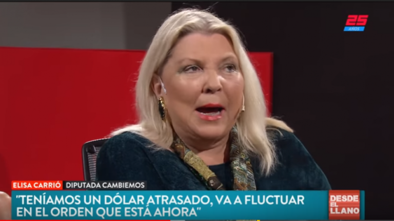 Frente a la crisis, pidió un «esfuerzo solidario» a la clase media Propinas y changas, la solución de Carrió