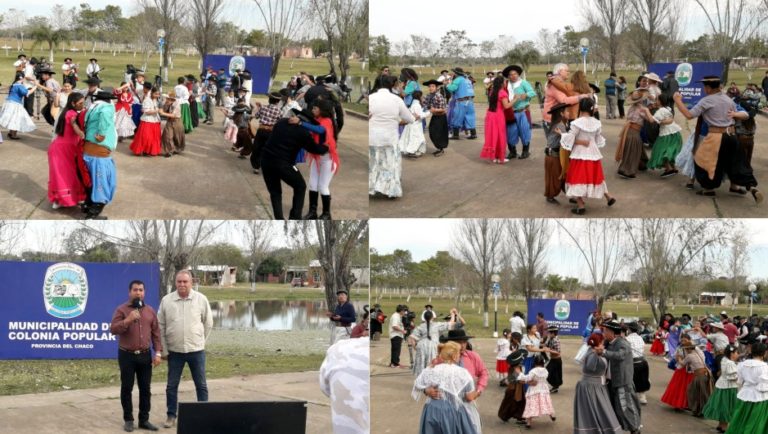 CHACO: GRAN BAILANTA  CHAMAMECERA SE REALIZO EN COLONIA POPULAR 