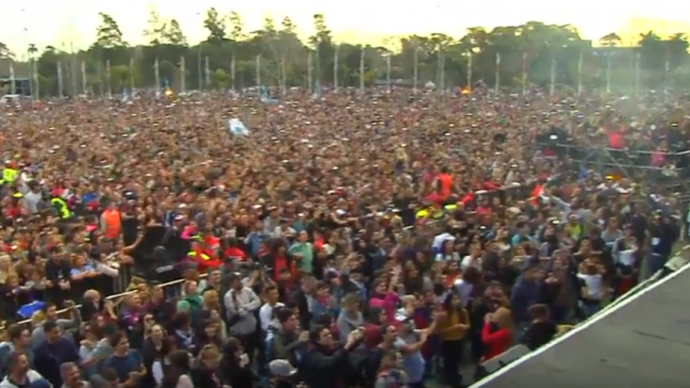 Festival en Tigre por el aniversario de Abuelas de Plaza de Mayo Música por los 40 años de lucha