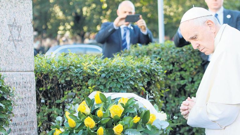 En Lituania, el Papa recordó a las víctimas El gueto de Vilna
