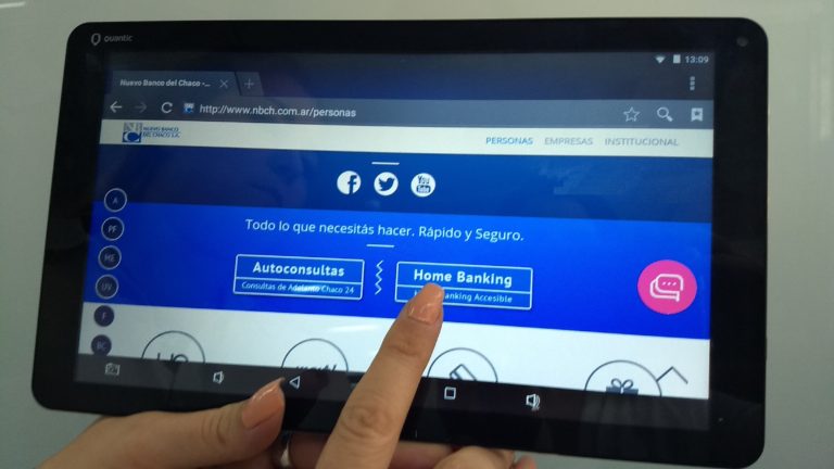 El Nuevo Banco del Chaco incorporó operaciones a través de home banking