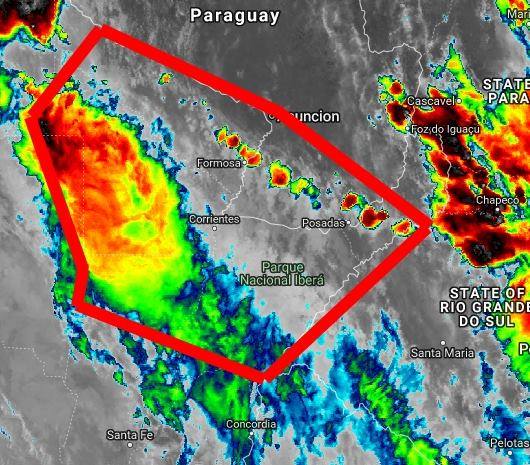 COMUNICADO MUNICIPALIDAD DE PRESIDENCIA DE LA PLAZA NUEVO Alerta emitida por el SMN Tormentas fuertes