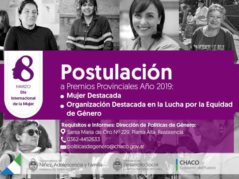 DESARROLLO SOCIAL CONVOCA A POSTULAR PARA EL PREMIO MUJER DESTACADA DEL AÑO