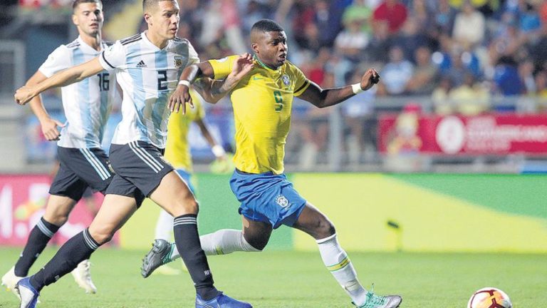 Brasil le ganó 1-0 a la Argentina en el cierre del Sudamericano Sub 20