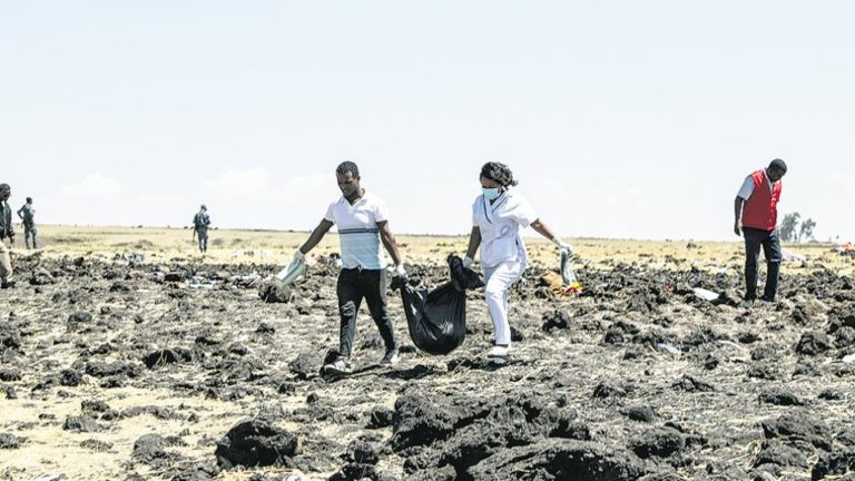 Un Boeing 737 MAX se estrelló en Etiopía a los 6 minutos de su partida