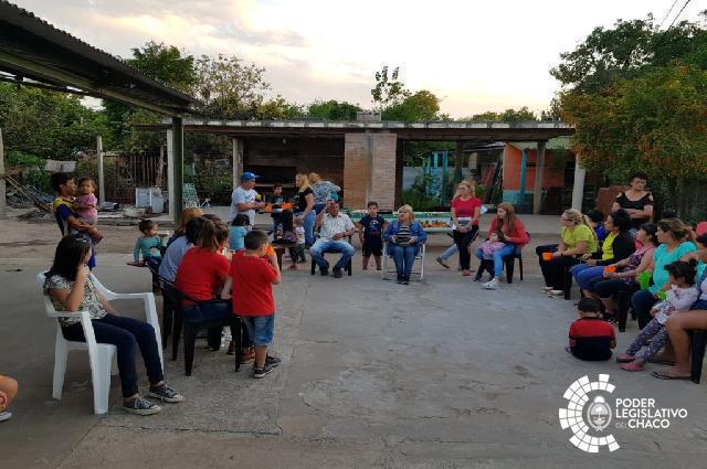 Fonseca visitó el merendero del Barrio Villa Paraguay de Barranqueras