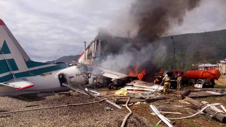 Se estrelló un avión de pasajeros ruso