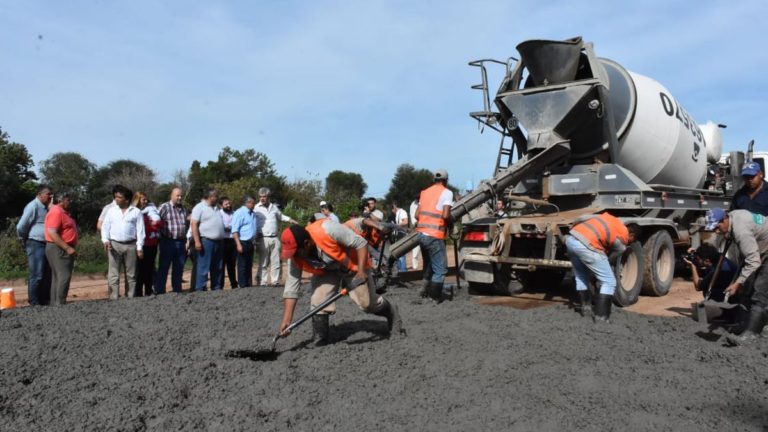 Se reanudó la pavimentación de la Ruta N°1