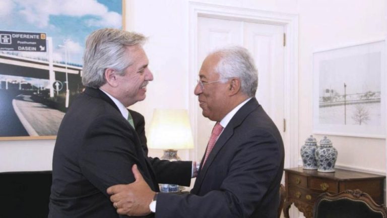Visitó al primer ministro Antonio Costa en Lisboa   Alberto Fernández en Portugal