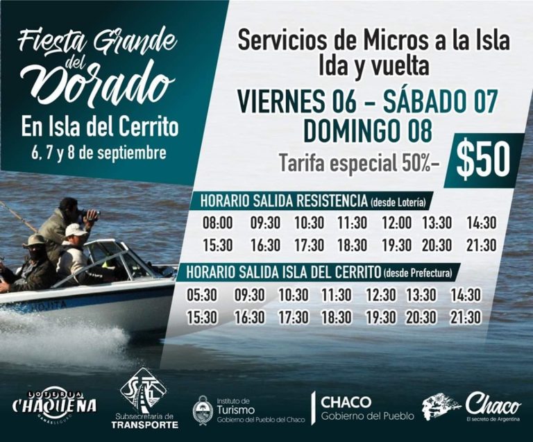 ESTE FIN DE SEMANA SE REALIZA LA 19º FIESTA DEL DORADO EN ISLA DEL CERRITO