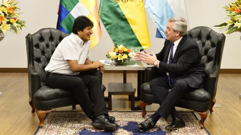 Alberto Fernández se reunió con Evo Morales en Bolivia