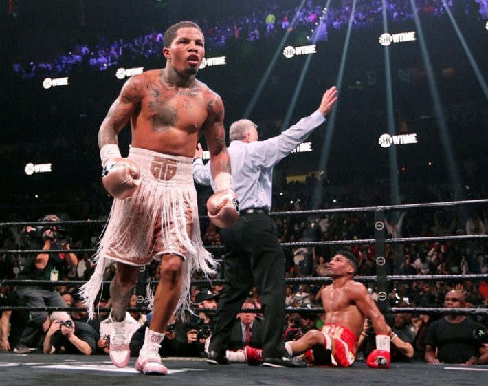 Gervonta Davis ganó por nocaut y se consagró campeón ligero de la AMB