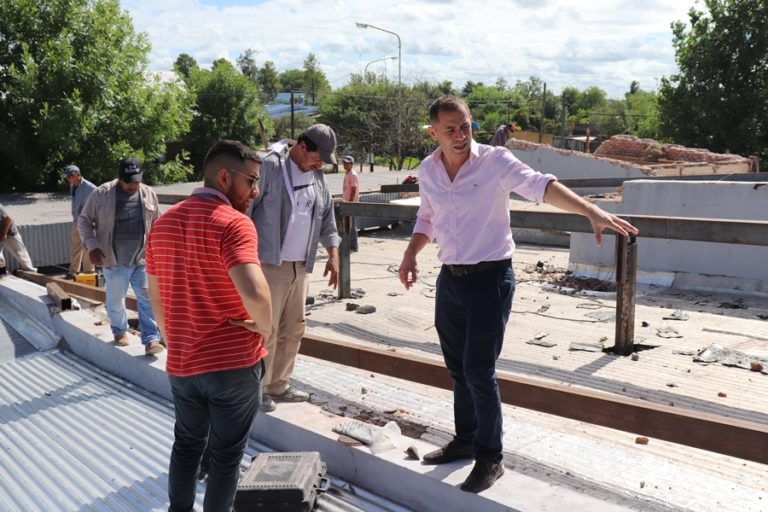 PRESIDENCIA DE LA PLAZA: BERNACHEA RECORRIÓ LA OBRA DEL  CIFF IRUPÉ: AVANZA A GRAN RITMO