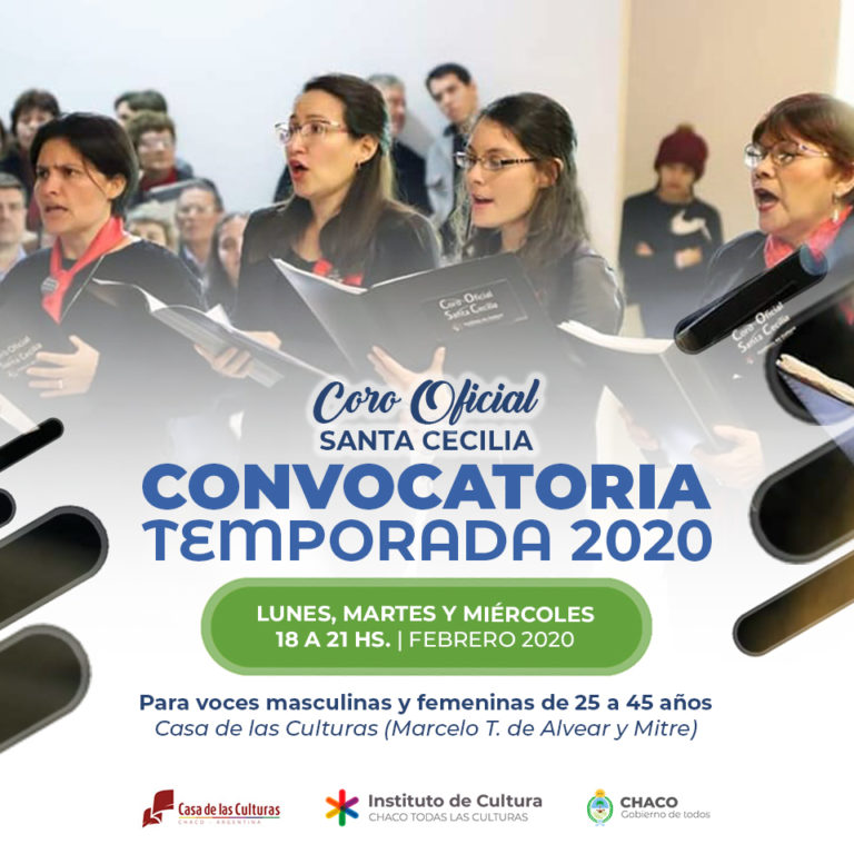 Convocatoria 2020 del Coro Santa Cecilia  y el Ensamble de voces femeninas