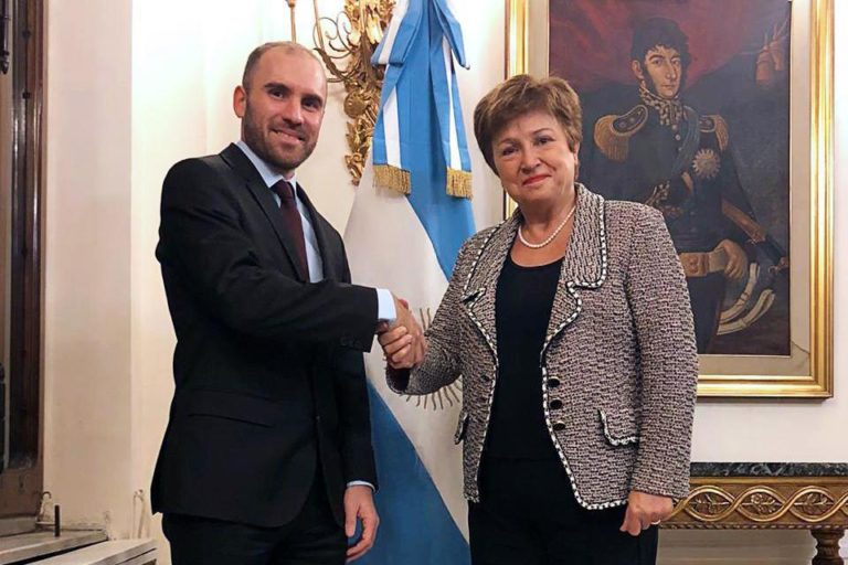 Martín Guzmán y Kristalina Georgieva se reunieron en Roma por la deuda