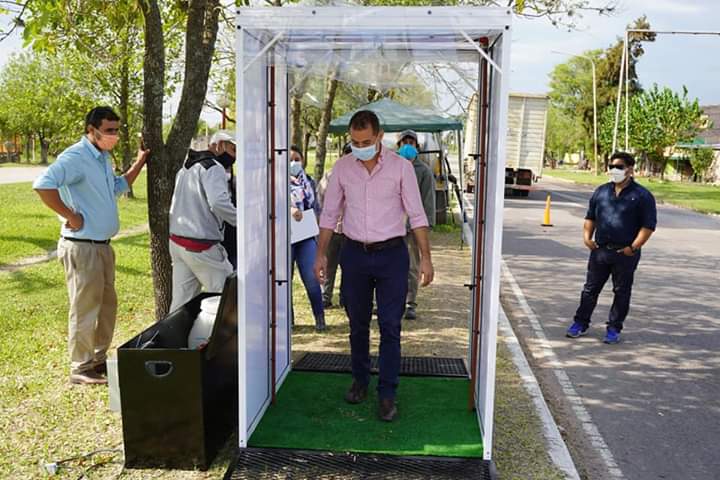 PRESIDENCIA DE LA PLAZA :¡MÁS PREVENCIÓN EN SALUD! CABINA SANITIZANTE ADQUIRIDA.