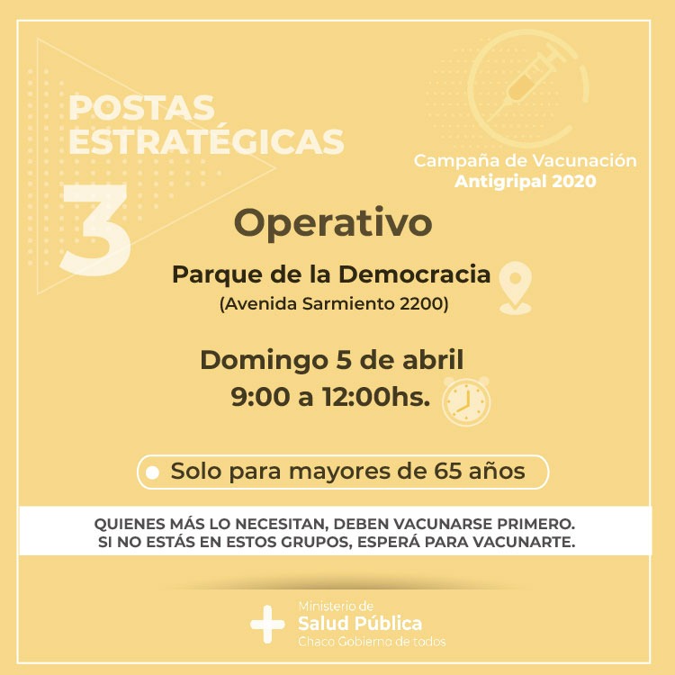 SALUD AMPLÍA LOS PUNTOS DE VACUNACIÓN ANTIGRIPAL PARA ADULTOS MAYORES