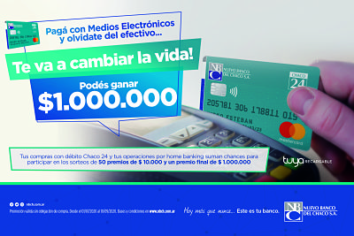 Este viernes será el segundo sorteo de Nuevo Banco del Chaco