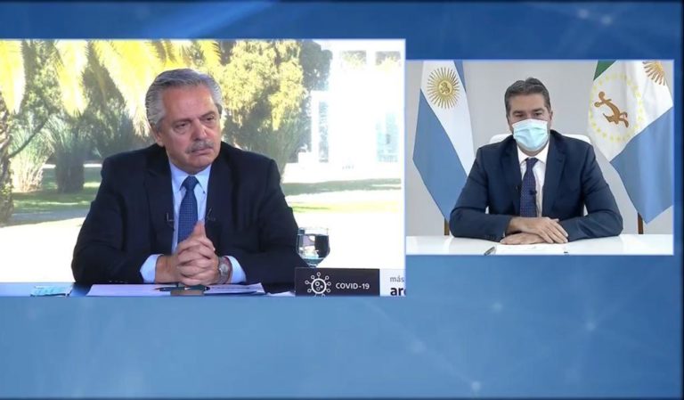 CAPITANICH EN VIDEOCONFERENCIA CON ALBERTO FERNÁNDEZ