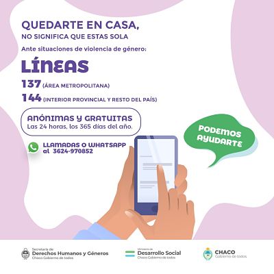 DESARROLLO SOCIAL RECUERDA LOS DISPOSITIVOS DE CONTENCIÓN A VÍCTIMAS DE VIOLENCIA DE GÉNERO