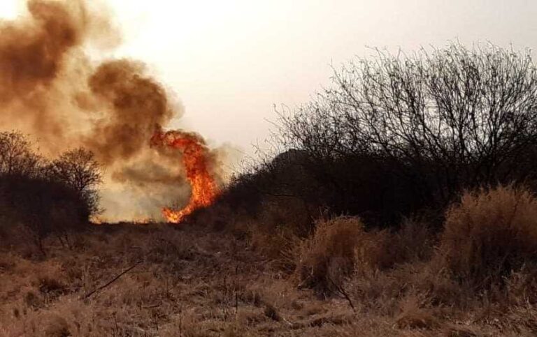 Grave incendio en Pampa del Infierno
