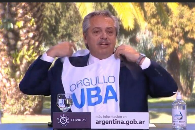 Alberto Fernández en el 199 aniversario de la UBA