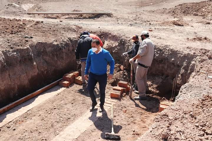 PLAZA: BERNACHEA «EJECUTAMOS OBRA DE DESAGÜE EN AV. CASTELLI»