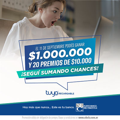 Llega el esperado sorteo final que “Te va a cambiar la vida” de Nuevo Banco del Chaco