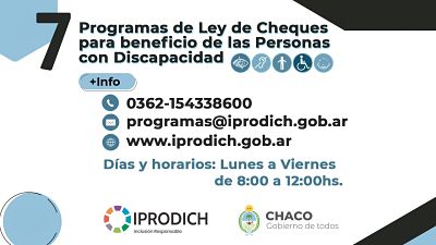 EL IPRODICH INFORMA QUE SE ENCUENTRA ABIERTA LA INSCRIPCIÓN