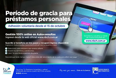 EL NUEVO BANCO DEL CHACO HABILITÓ LA ADHESIÓN ONLINE