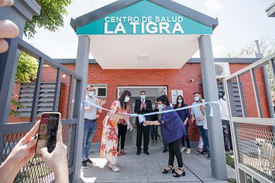 LA TIGRA: CAPITANICH INAUGURÓ OBRAS SANITARIAS, HABILITÓ