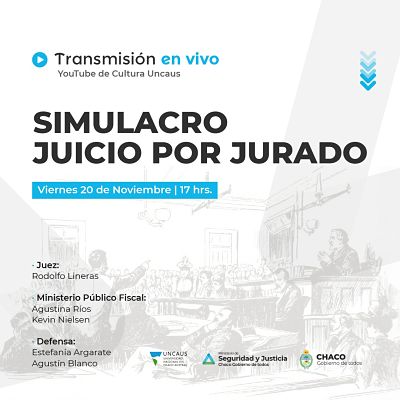 HOY SE REALIZA EL PRIMER SIMULACRO DE JUICIO