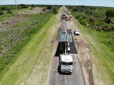 VIALIDAD PROVINCIAL: LA OBRA DE BACHEO DE LA RUTA Nº 3