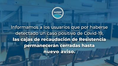 SAMEEP: POR UN CASO POSITIVO DE COVID-19