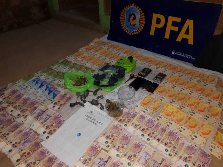 La Policía Federal secuestró cocaína y dinero en un operativo en Castelli