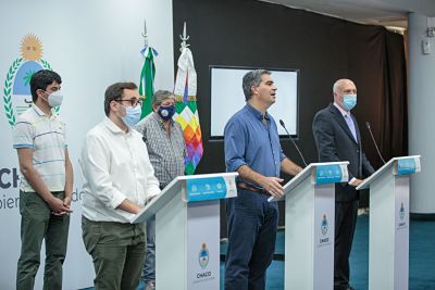 EL GOBERNADOR PRESENTÓ A LEONARDO AGUZIN COMO NUEVO TITULAR DE SAMEEP