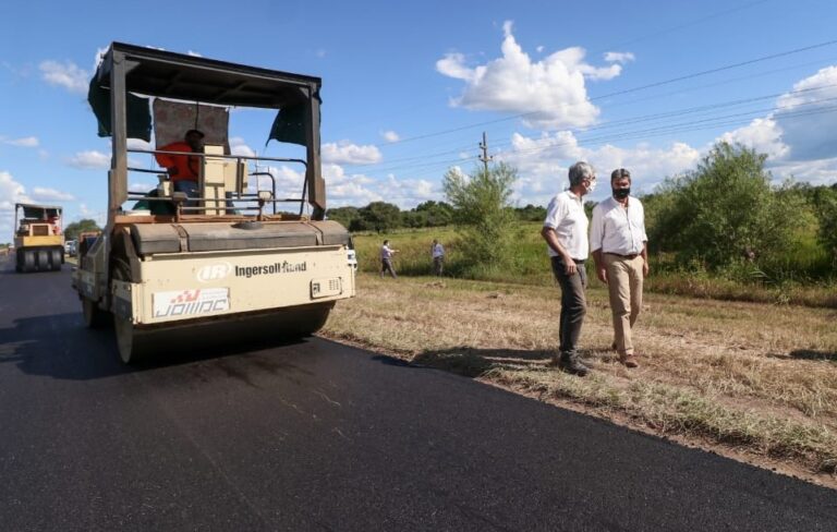 CAPITANICH FISCALIZÓ EL AVANCE DE LA OBRA DE REPAVIMENTACIÓN DE LA RUTA 3