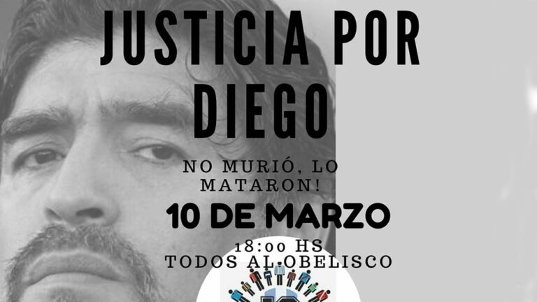 10-M: el pueblo maradoniano sale a la calle a pedir justicia por Diego
