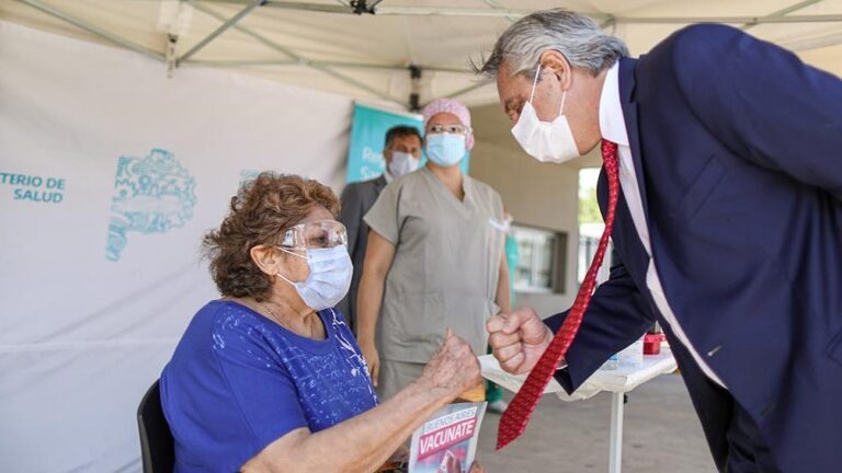 Alberto Fernández celebró el millón de vacunados contra el coronavirus
