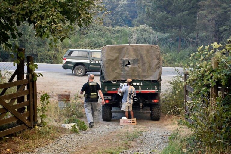 Brigadistas y bomberos rionegrinos se suman en la lucha del incendio en Chubut