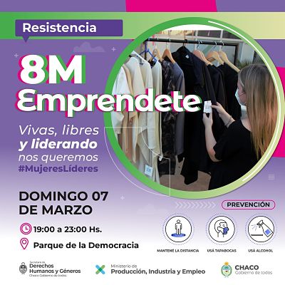 ESTE DOMINGO, EL 8M EMPRENDETE LLEGA