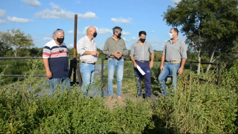 APA CONSTATÓ LA OBRA DE LA DEFENSA DE PAMPA DEL INDIO