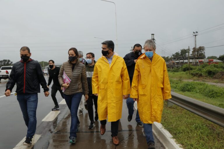 CAPITANICH RECORRIÓ LA OBRA DE LA ESTACIÓN DE SERVICIO