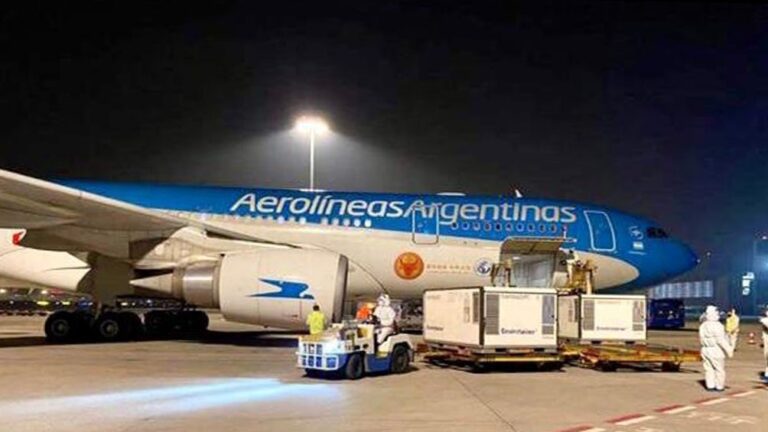 Llegó a Ezeiza el duodécimo vuelo de Aerolíneas