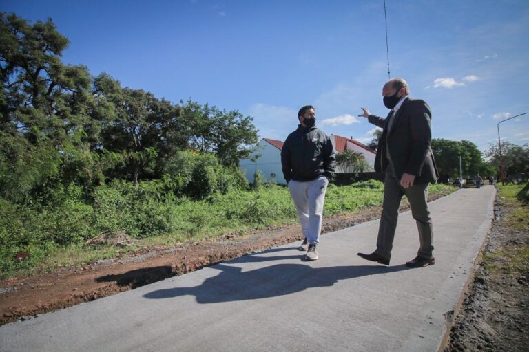 CHAPO CONSTATÓ AVANCE DE LA CONSTRUCCIÓN DE VEREDAS