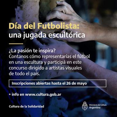 Ya está abierta la inscripción del Concurso Nacional de Escultura “Día del Futbolista”