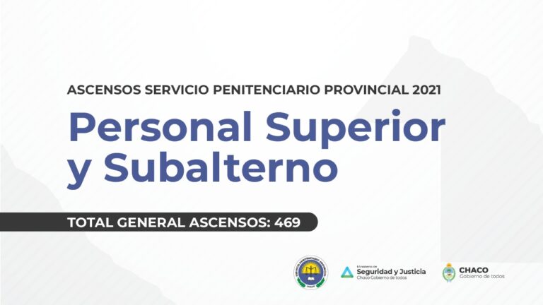 EL GOBIERNO PROVINCIAL OFICIALIZÓ ASCENSOS EN EL SERVICIO PENITENCIARIO