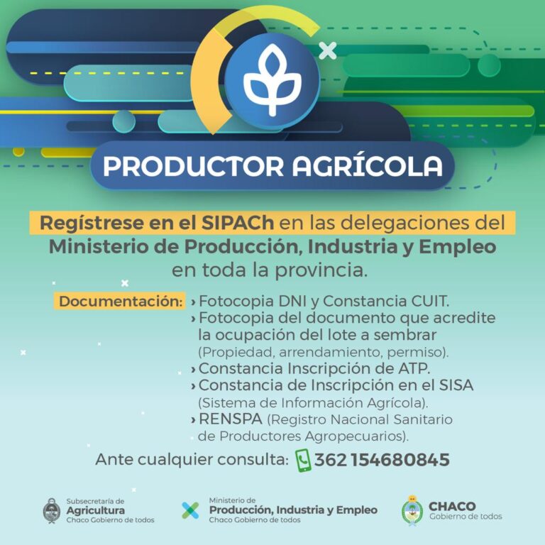 PRODUCCIÓN: CONVOCATORIA A PRODUCTORES AGRÍCOLAS